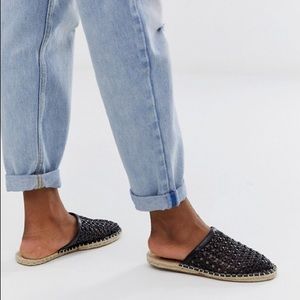 ASOS design Jessewoven espadrille mules